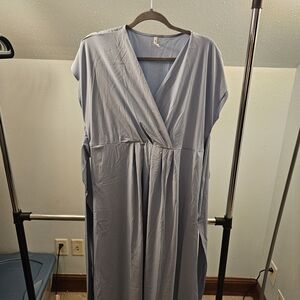 HALARA Women's Midi Dress in Light Blue